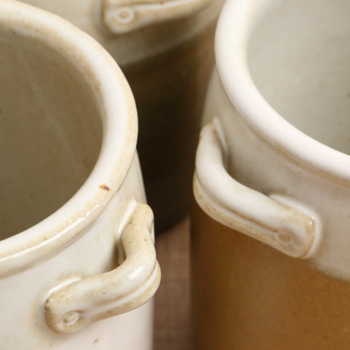 カトラリースタンド ミョルク ツールスタンド 日本製 ( カトラリー スタンド せっ器 北欧 キッチンツール収納 調理道具 キッチンツール 収納 調理道具立て 食洗機対応 花瓶 フラワーベース バイカラー おしゃれ かわいい ) 【ジンジャー】 ジンジャー