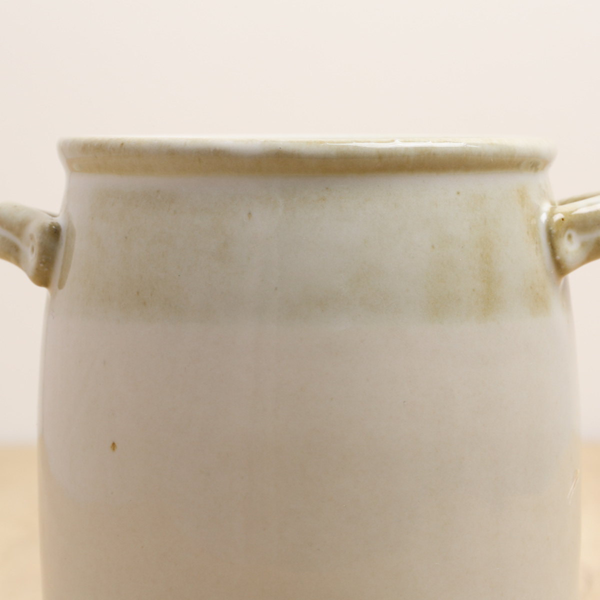 カトラリースタンド ミョルク ツールスタンド 日本製 ( カトラリー スタンド せっ器 北欧 キッチンツール収納 調理道具 キッチンツール 収納 調理道具立て 食洗機対応 花瓶 フラワーベース バイカラー おしゃれ かわいい ) 【ジンジャー】 ジンジャー