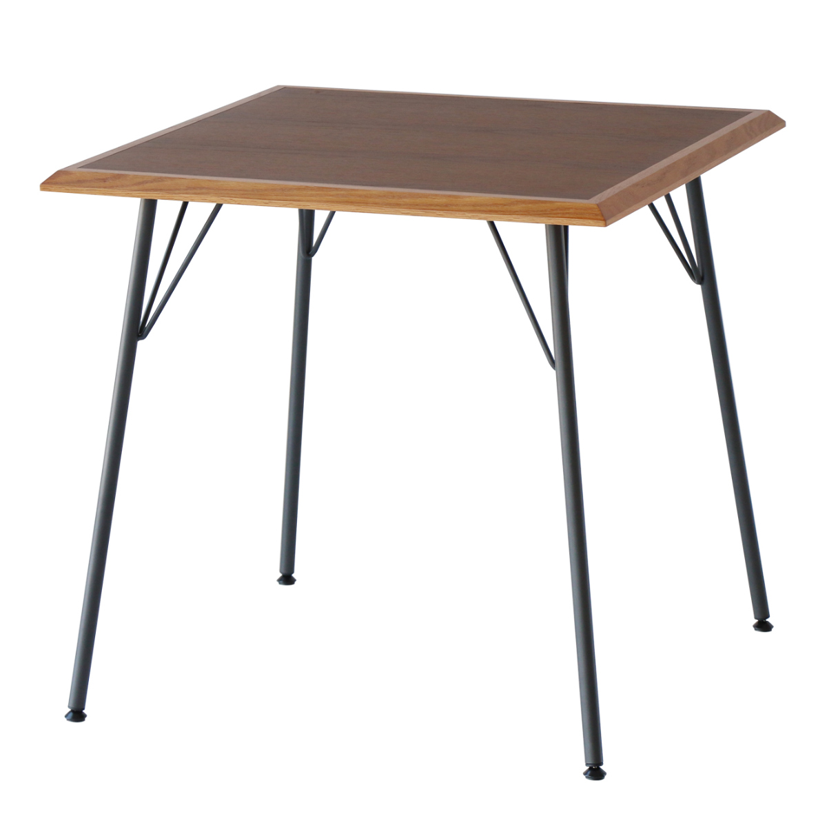 ダイニングテーブル 幅75cm RUMMY 木製 スチール （ 正方形 2人掛け