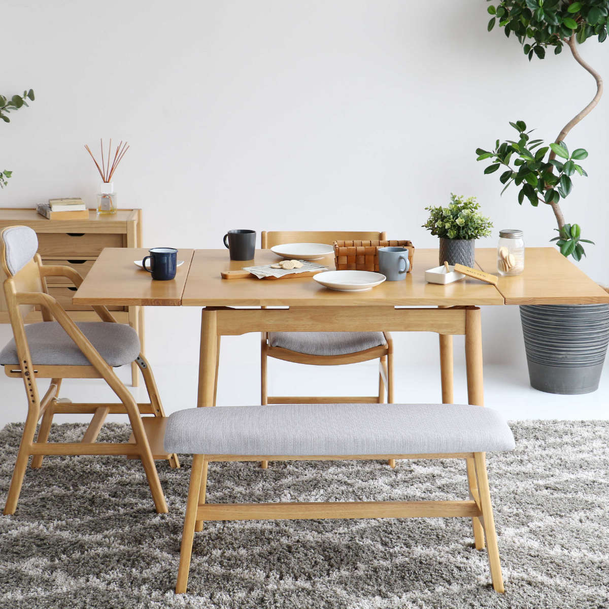 ダイニングベンチ 幅90cm E-Toko ( コンパクト ベンチ ダイニング 木製 天然木 ファブリック 布張り 北欧 ダイニングチェア 長椅子 1人用 2人用 食卓 リビング ベンチチェア リビングベンチ チェア 椅子 食卓椅子 おしゃれ 軽量 )