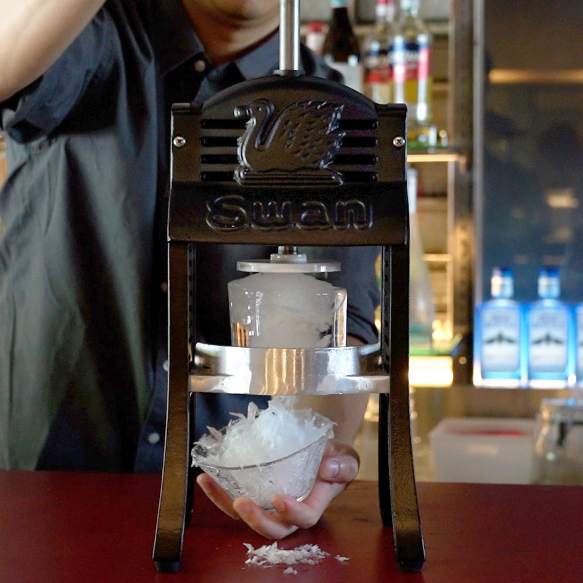 氷削機 かき氷機 BLACK SWAN W ブラックスワン バラ氷対応 業務