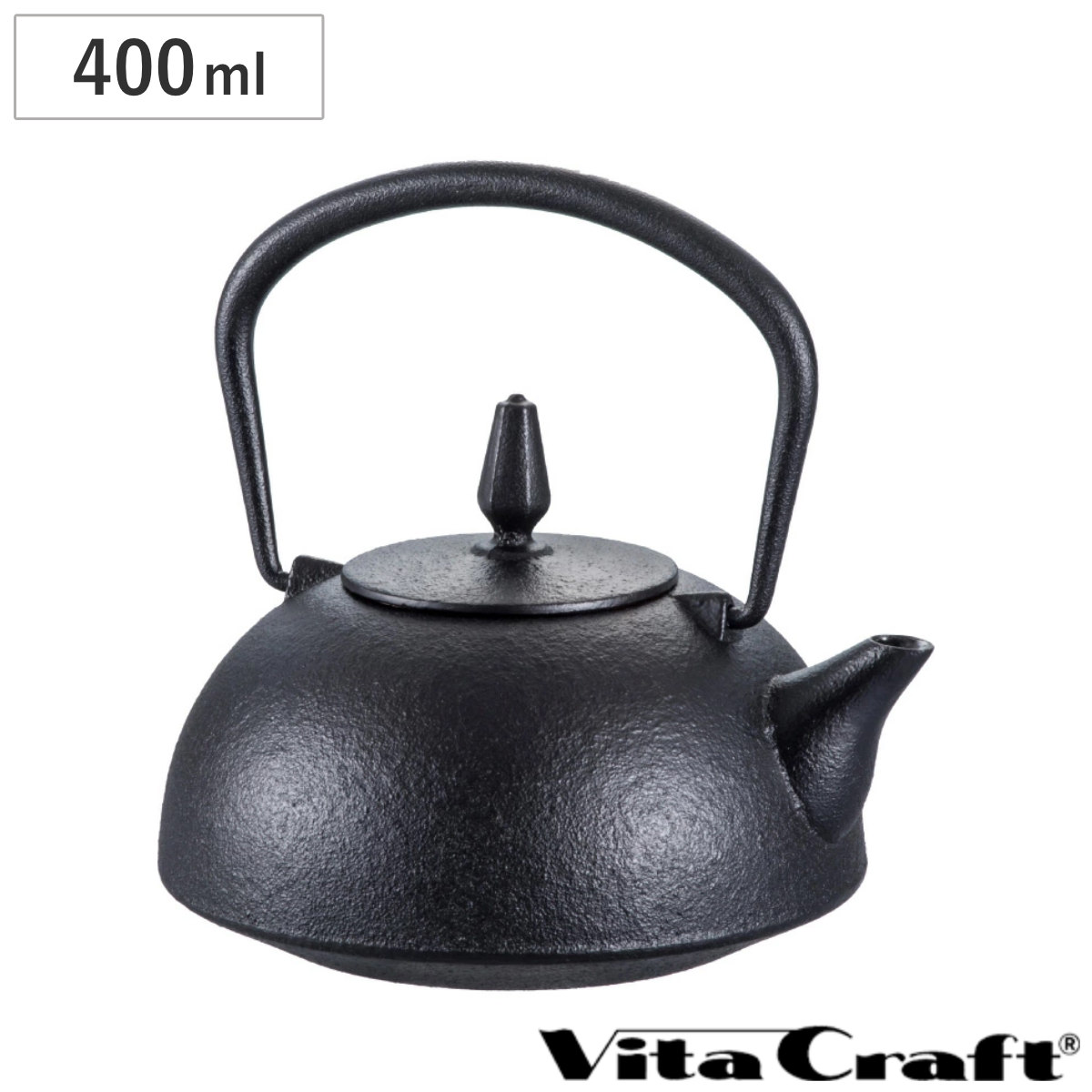 南部鉄 急須 400ml 華 はる （ 鉄瓶 Vita Craft 南部鉄器 日本製 ティーポット ティー用品 お茶用品 茶道具 ）