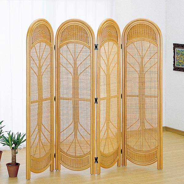 衝立 4連 ラタン スクリーン 籐家具 高さ160cm ( 衝立 間仕切り 衝立 4連 ラタン スクリーン 籐家具 高さ160cm ( 衝立 間仕切り