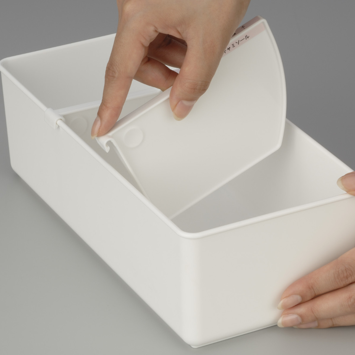 仕切りボックス 下着収納ケース M 仕切り付 幅29.2×奥行13.9×高さ10.8cm ( 収納 収納ボックス 仕切りケース ケース 仕切り 仕分け プラスチック インナーボックス 衣類収納 引出し 引き出し チェスト 小物収納 整理整頓 )