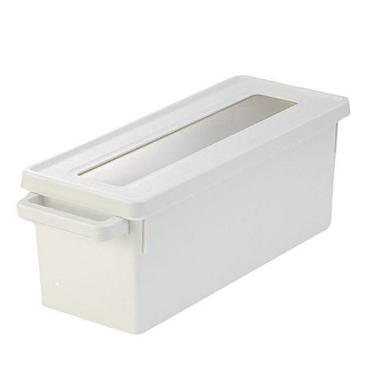 収納ケース メディアコンテナ CD用 ホワイト 幅44.9×奥行16.7×高さ16.4cm ( CD収納ケース 収納ボックス メディア収納 ボックス ケース フタ付き 仕切り付き 積み重ね プラスチック 収納 保管 整理 小物収納 )