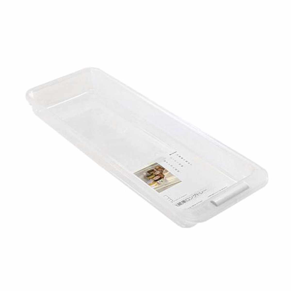 キッチン収納 冷凍庫収納 冷凍庫 ロングトレー （ 収納ケース 浅型 スリム 冷蔵室収納トレー 透明 収納トレー 冷蔵庫トレー 冷蔵庫内 冷蔵室 収納 トレー トレイ ケース 整理 日本製 プラスチック ）