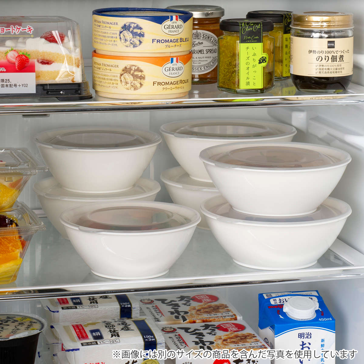 保存容器 そのまま食卓に出せる保存容器 L 5個セット ( 480ml 保存 容器 食品保存容器 食品 食洗機対応 電子レンジ対応 冷凍 食品保存 日本製 ストッカー 作り置き 常備菜 そのまま出せる 白い器 プラスチック BPAフリー )