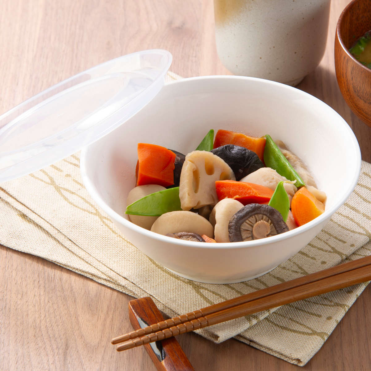 保存容器 そのまま食卓に出せる保存容器 M ( 380ml 保存 容器 食品保存容器 食品 食洗機対応 電子レンジ対応 冷凍 食品保存 日本製 ストッカー 作り置き 常備菜 そのまま出せる 白い器 プラスチック BPAフリー )