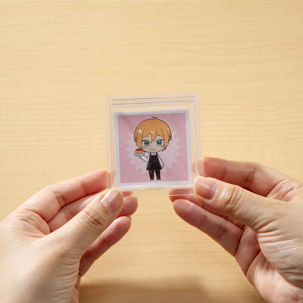 ピンバッジ ディスプレイケース 収納ケース 10個セット 6.7×6.9×3cm ( 収納 ケース ディスプレイ 飾る コレクション ボックス コレクションケース 見せる収納 ディスプレー 入れ物 入れ 収集 ガチャガチャ )