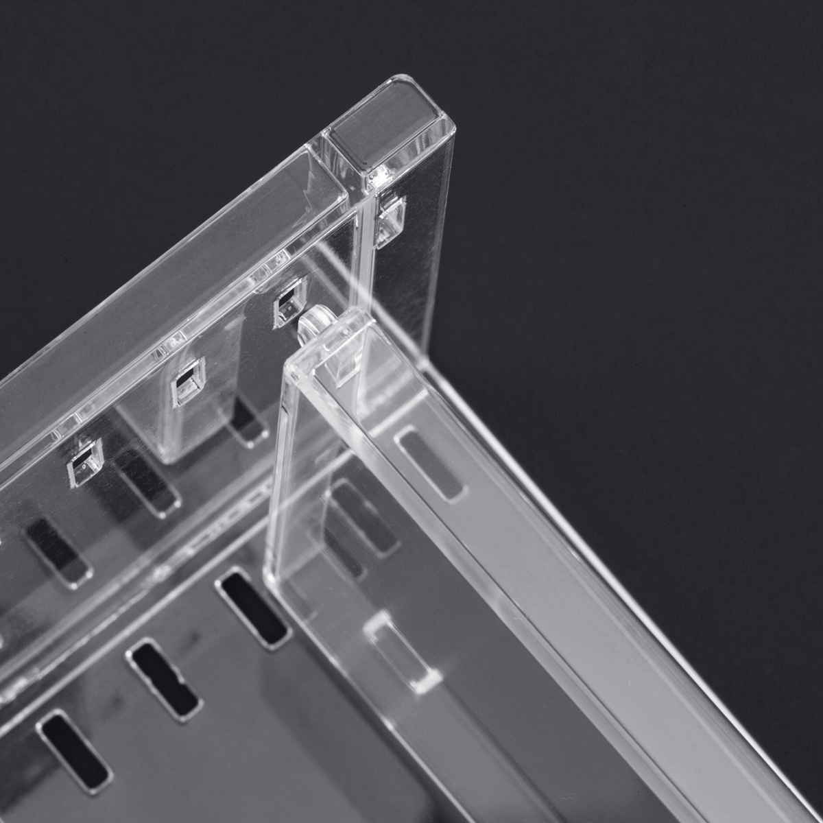 ディスプレイラック 幅19.6×奥行7×高さ9.1cm スタッキング 卓上 収納 ( ディスプレイ コレクション ケース プラスチック クリアケース フィギュア ディスプレイケース ラック インテリア 飾る 棚 見せる収納 )