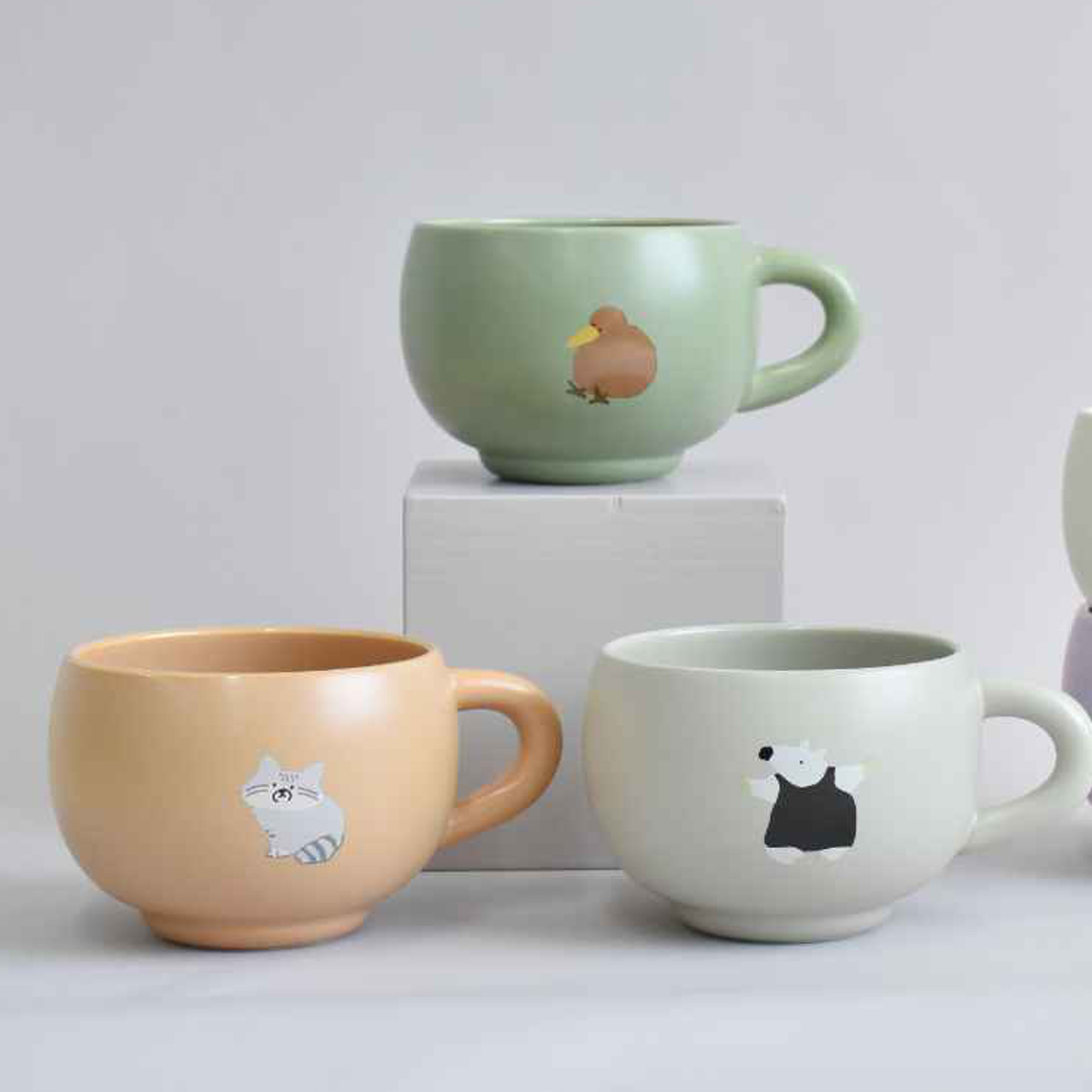 マグカップ 300ml Rareni レアニ 陶磁器 ( 食洗器対応 電子レンジ対応 マグ カップ コップ テーブルウェア キッチン用品 アニマル 動物 コーヒー 紅茶 ティータイム おしゃれ ) 【ハシビロコウ】 ハシビロコウ