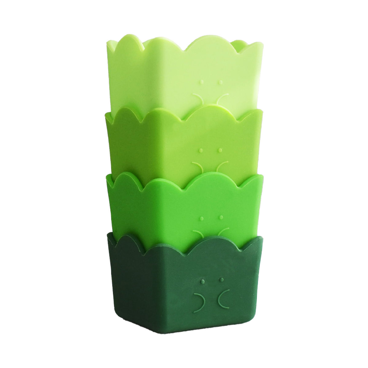 おかずカップ バランさんのシリコーンカップ スクエア4P ( お弁当カップ レンジ対応 食洗機対応 おかず入れ 小分けカップ 仕切り カップ 4個 レンジOK 食洗機OK 冷凍 お弁当グッズ お弁当 弁当 おかず おかず用 シリコンカップ )