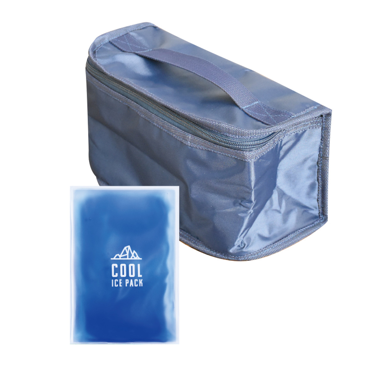 保冷ランチバック・保冷剤 メンズデイリー ( 弁当袋 お弁当入れ 保冷 保冷ランチバッグ 保冷バッグ 保冷剤付き 男子 お弁当袋 ランチ バッグ お弁当バッグ ランチケース 袋 男性 夏 ) 【ネイビー】 ネイビー