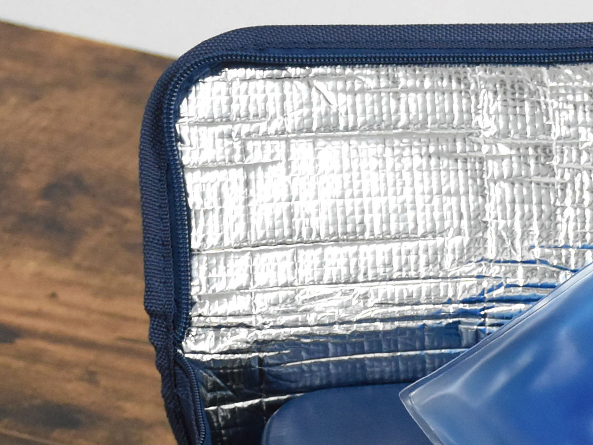 弁当箱 1000ml 2段 メンズデイリープラス ランチ4Pセット ( お弁当箱 セット 弁当袋 保冷 お箸 箸箱セット 食洗機対応 レンジ対応 男子 レンジOK 食洗機OK お弁当袋 ランチ お弁当 バッグ お弁当バッグ お箸ケース 袋 男性 夏 ) 【ネイビー】 ネイビー