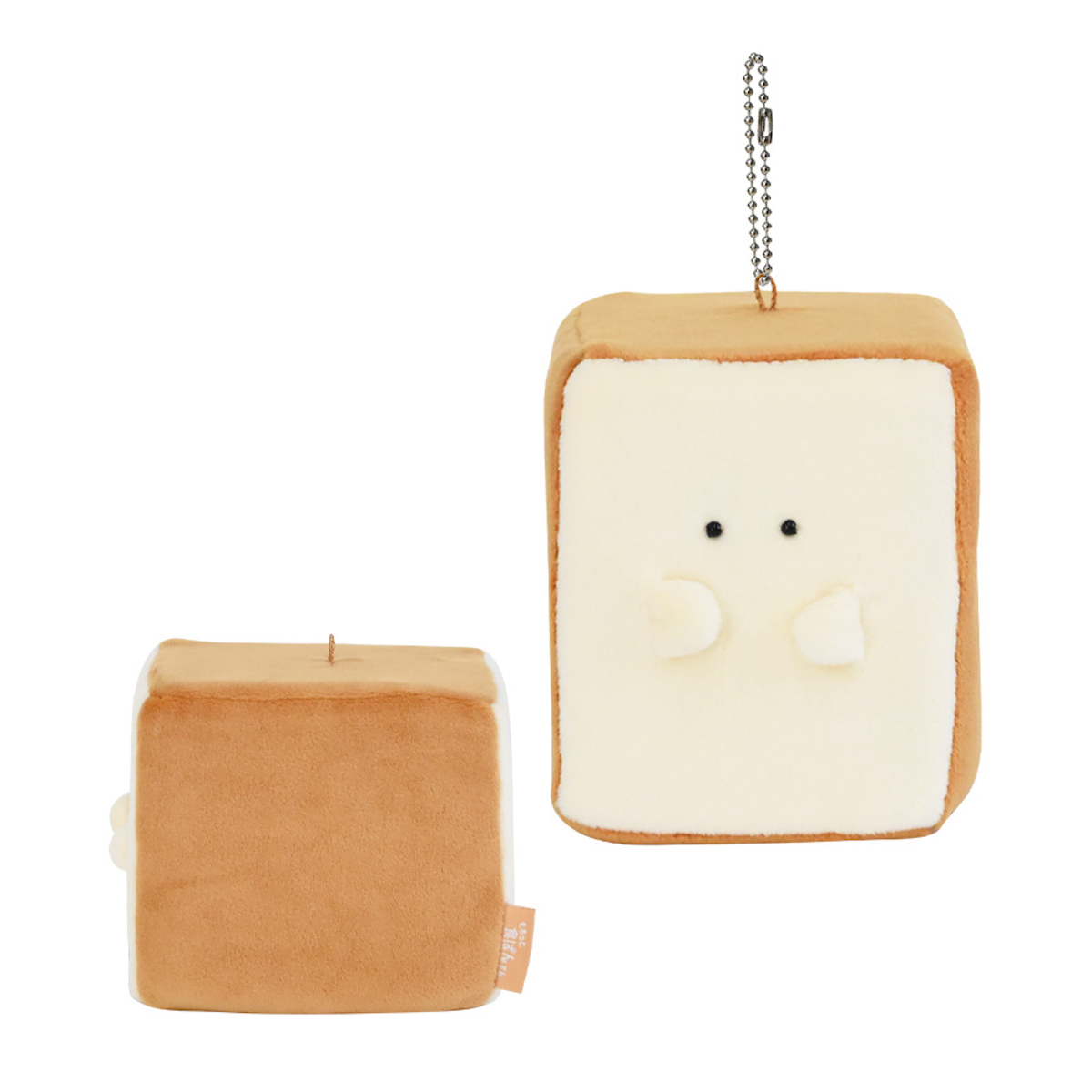 キーホルダー もちっと食ぱんさん マスコット ( インテリア 雑貨 オブジェ おもちゃ 人形 ハンドメイド 食べ物 食パン 小さい もちもち 癒し 小さめ 手のひらサイズ ふわふわ プレゼント ギフト かわいい ベビー 子供 大人 ) 【カビ】 カビ