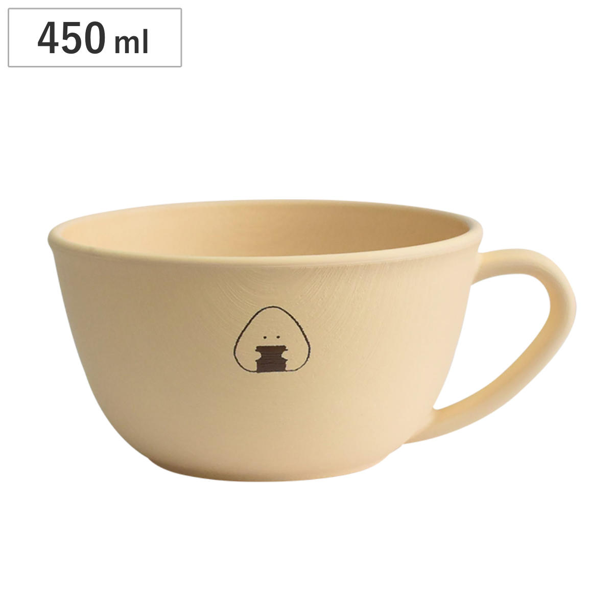 マグカップ ぎゅっとおにぎりさん スープカップ （ 日本製 コップ マグ スープ ボウル うつわ 器 電子レンジ対応 食洗機対応 かわいい ナチュラル 木目調 ）