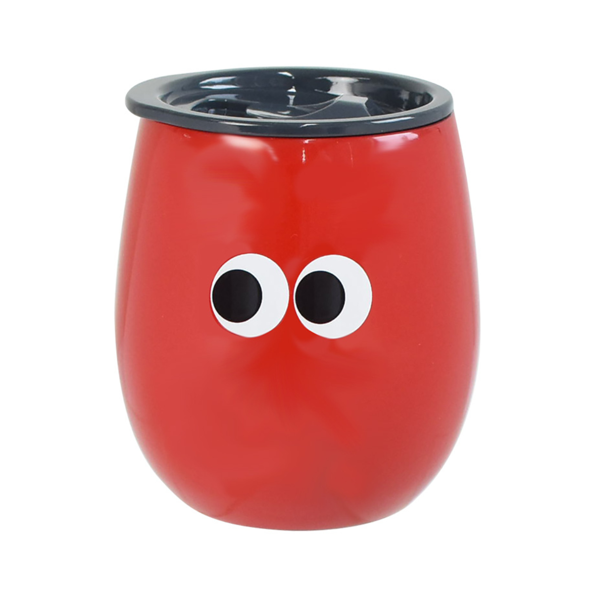 タンブラー イロイロオメメ ステンレスタンブラー ( 240ml 保冷 保温 ステンレス コップ かわいい カラフル 目つき キャラクター風 顔付き ) 【ピンク】 ピンク