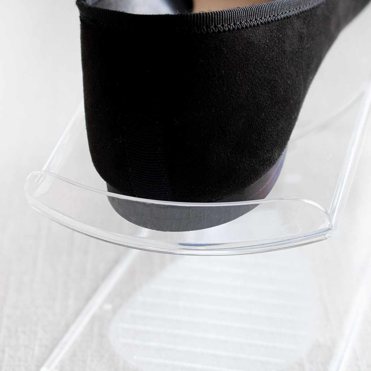 靴 ホルダー 透明 1個入 靴収納 1足 ( 靴収納 玄関収納 靴ホルダー シューズホルダー スタンド くつ クツ スリム 収納 高さ調節 クリアタイプ 靴スタンド 靴箱整理 靴箱 下駄箱 玄関 省スペース )