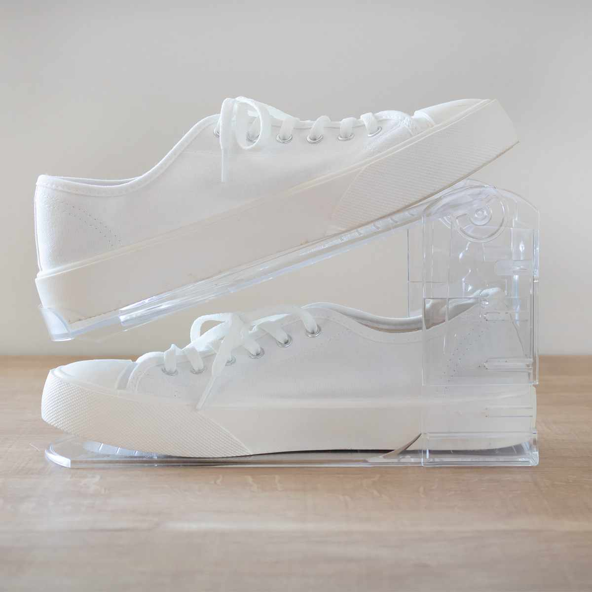 靴 ホルダー 透明 1個入 靴収納 1足 ( 靴収納 玄関収納 靴ホルダー シューズホルダー スタンド くつ クツ スリム 収納 高さ調節 クリアタイプ 靴スタンド 靴箱整理 靴箱 下駄箱 玄関 省スペース )