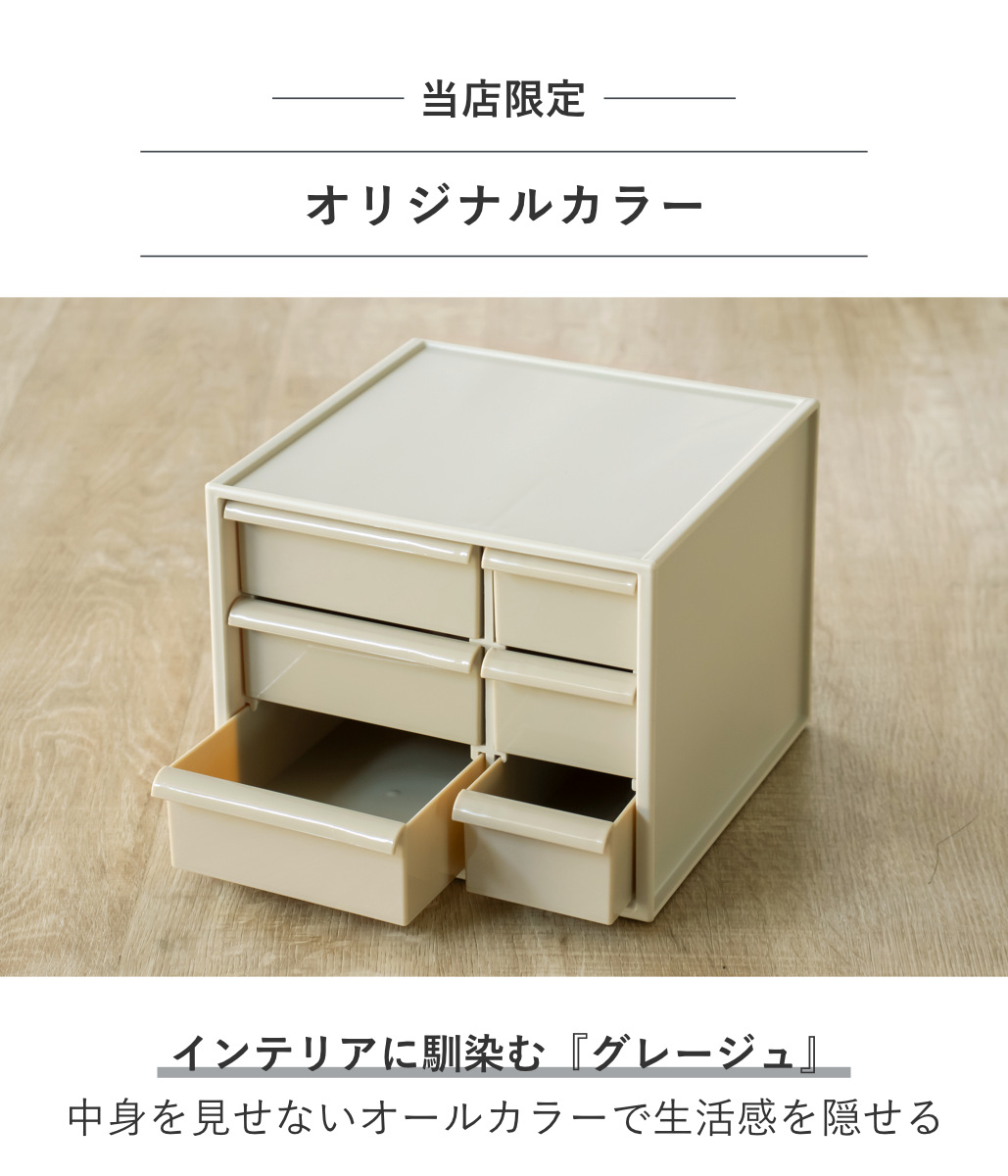 卓上収納ボックス アイケースS 収納ボックス 引き出し 卓上収納 同色12個セット 日本製 小物入れ ( 収納ケース 卓上 収納 小物ケース 小物収納 収納用品 小物 プラスチック デスク収納 机上用 机上ラック ) 【グレージュ】 グレージュ