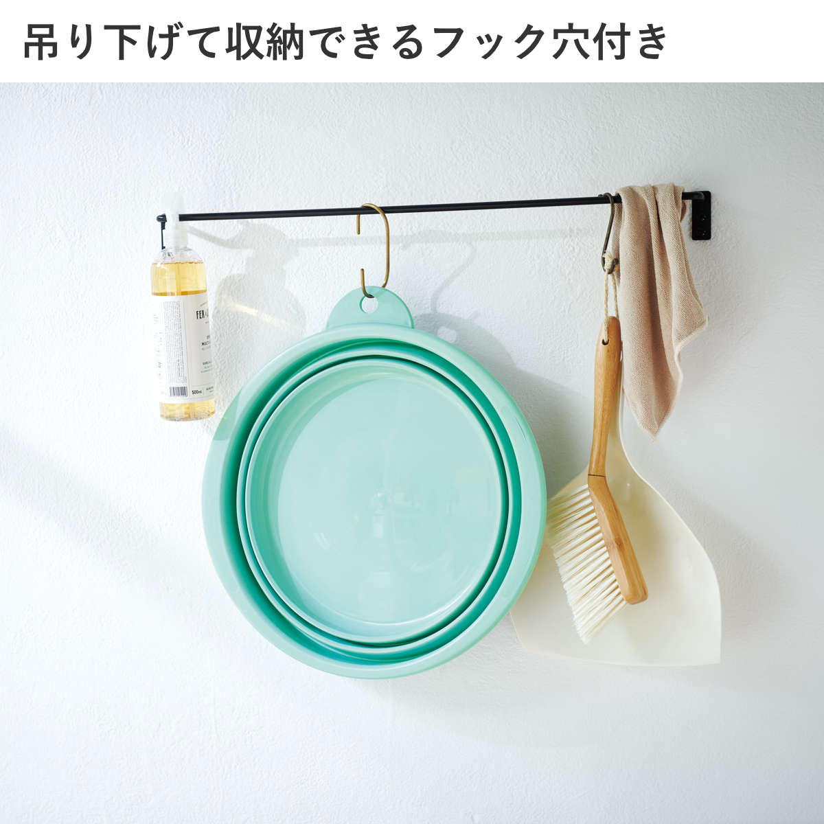 バケツ 折りたたみ 12L ソフトタブ ( 折りたたみバケツ 12リットル 柔らかい 収納 漬け置き 掃除 清掃 日本製 おりたたみ コンパクト スリム 洗濯 洗濯物 ランドリーバスケット 洗い桶 洗面器 ) 【ミントグリーン】 ミントグリーン