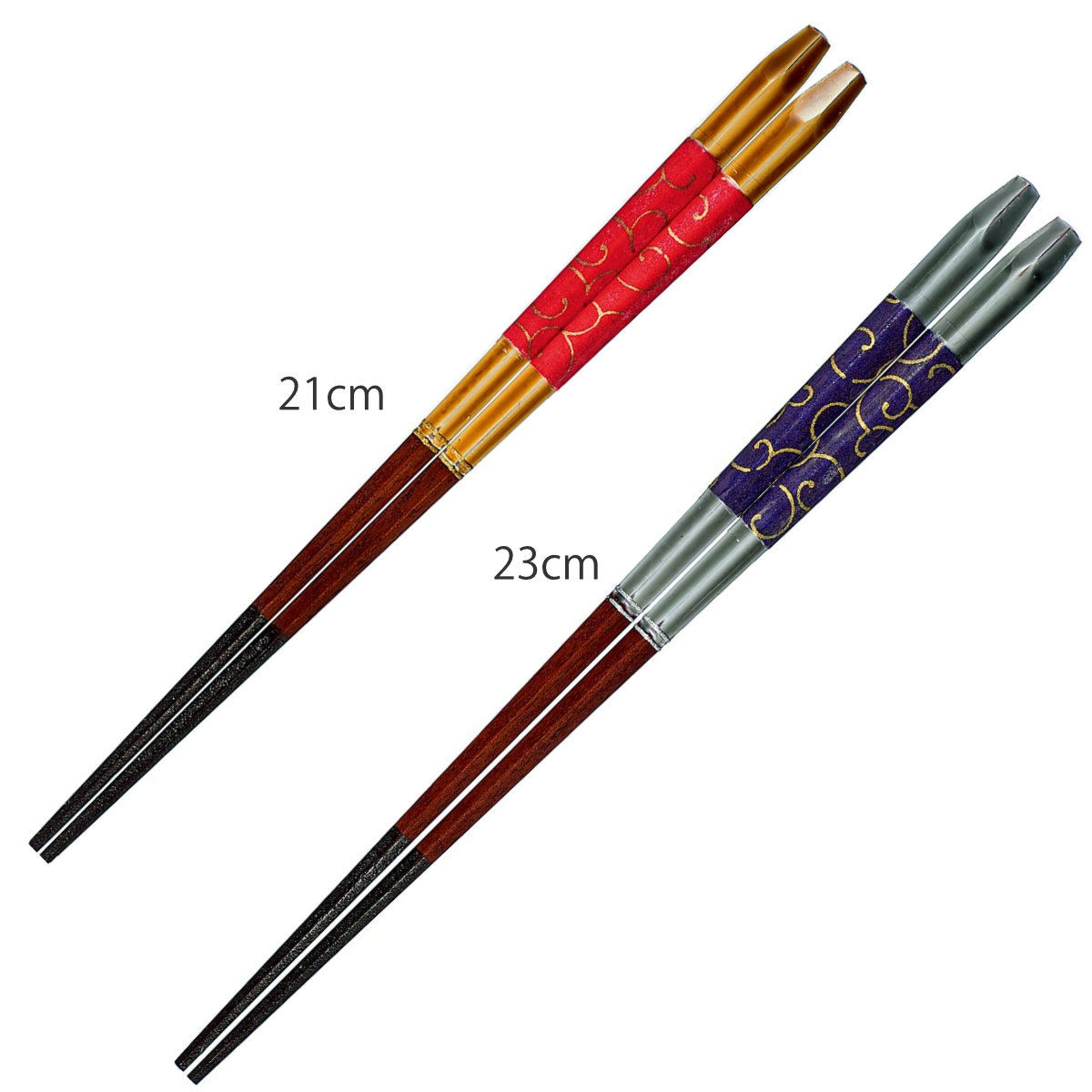 箸 21cm 23cm プレミアムアイ ジャパニーズペーパーライン 野分蔦 すべり止め 和紙 漆 木製 天然木 ( 日本製 お箸 はし 女性 男性 木 五角形 塗箸 滑り止め 若狭塗 蔦 おはし ハシ 塗り箸 角 大人 和風 カトラリー 漆塗り ) 【ブルー】 ブルー