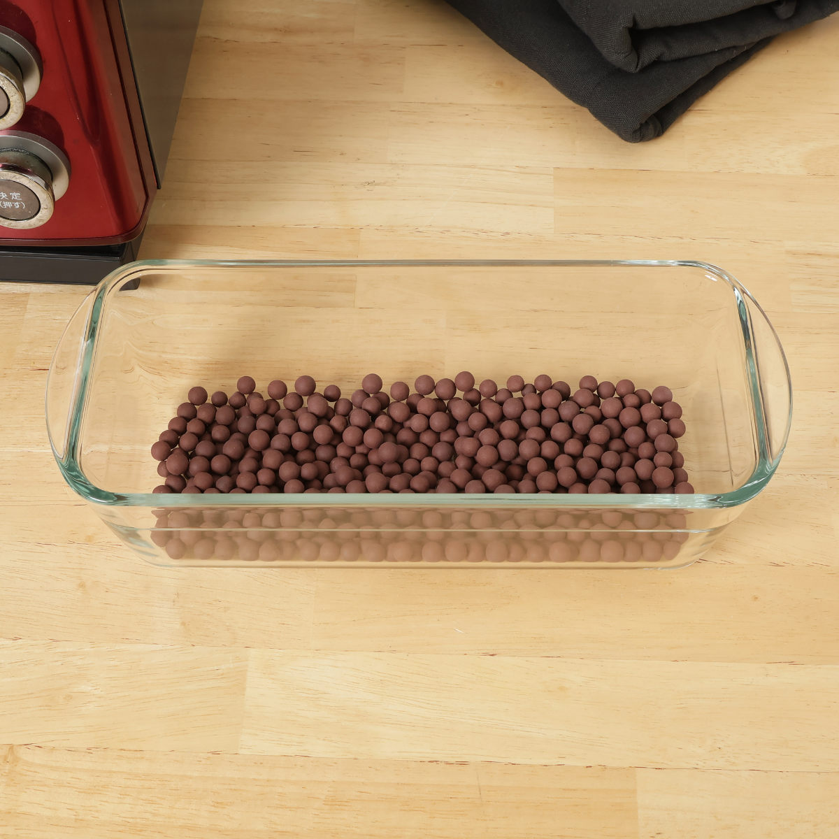 焼きいもポット 耐熱ガラス製 デリッシュライフ 発熱セラミックボール付 ( 焼き芋 レンジ やきいも 焼き芋器 1本用 レンジ調理器 ガラス パウンド型 セラミックボール 耐熱容器 耐熱食器 ケーキ じゃがいも じゃがバター 焼きナス )