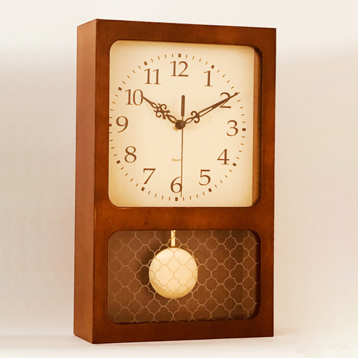 天然木【桧】木製時計73（掛け時計）