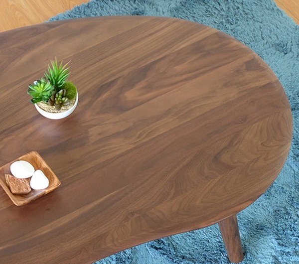 座卓 ローテーブル 天然木 オイル仕上げ MOFY 幅100cm ウォールナット