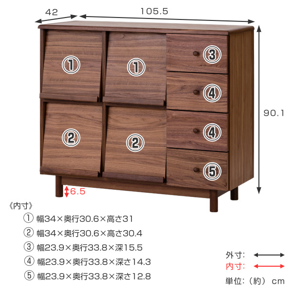 C 新品 北欧 フラップ キャビネット リビングボード サイドボード 飾り棚 316905-sz.jpg