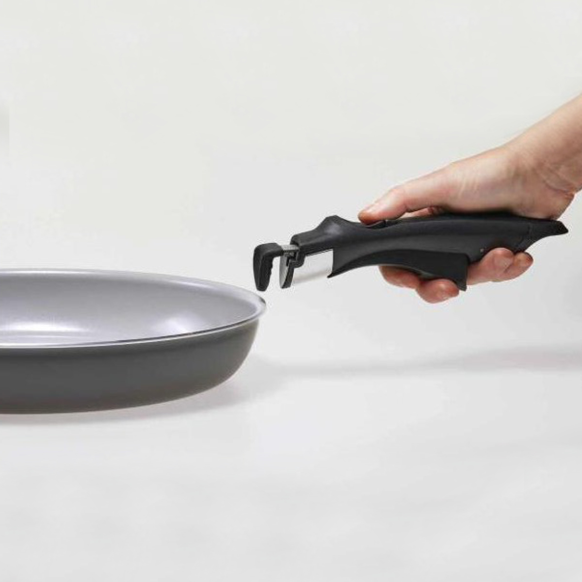 フライパン 20cm IH対応 moneta MELODIA SPACE SAVER ( ガス火対応 取っ手が取れる セラミックフライパン モネータ ミニ 調理 くっつきにくい こびりつきにくい 軽い 軽量 おしゃれ かわいい pfasフリー )