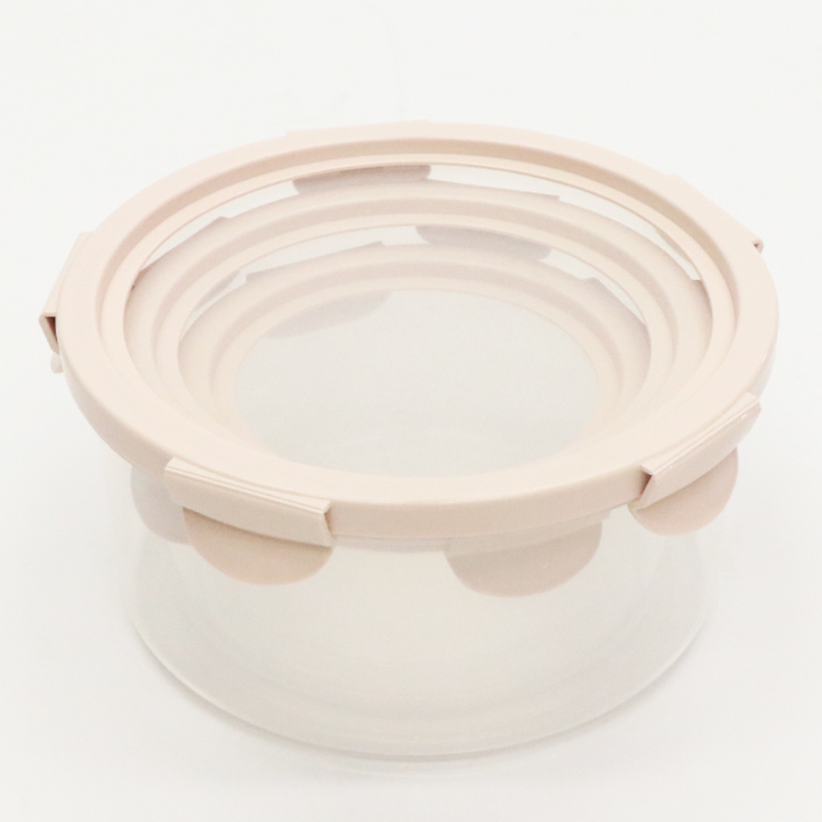 保存容器 450ml 900ml 1.7L 伸びる シリコン 保存ケース 丸型 3個組 ( 保存 容器 ストッカー 密閉 プラスチック 食洗機対応 電子レンジ対応 キャニスター 密閉容器 弁当箱 お弁当箱 食品保存容器 伸びる蓋 シリコン蓋 入れ子式 )