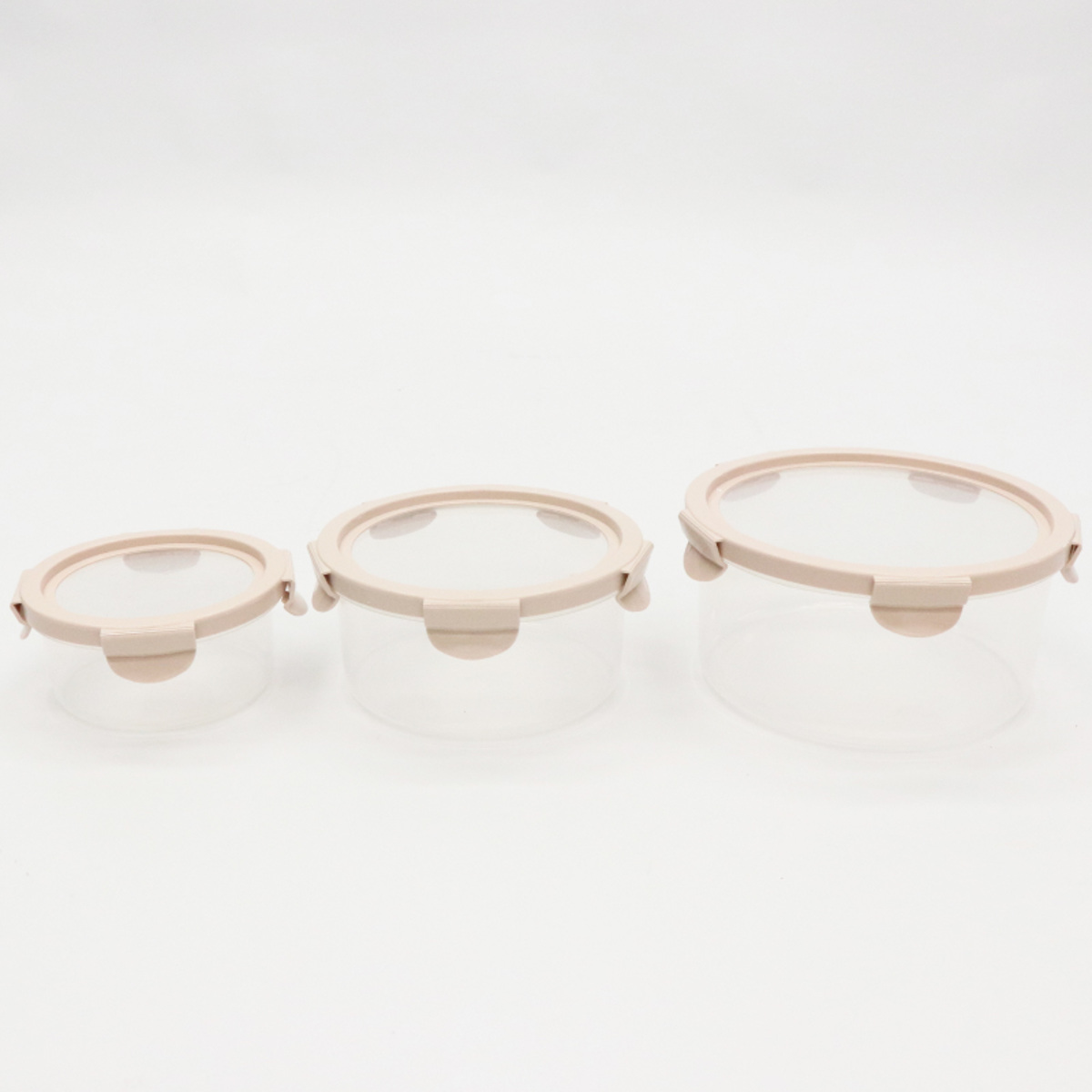 保存容器 450ml 900ml 1.7L 伸びる シリコン 保存ケース 丸型 3個組 ( 保存 容器 ストッカー 密閉 プラスチック 食洗機対応 電子レンジ対応 キャニスター 密閉容器 弁当箱 お弁当箱 食品保存容器 伸びる蓋 シリコン蓋 入れ子式 )