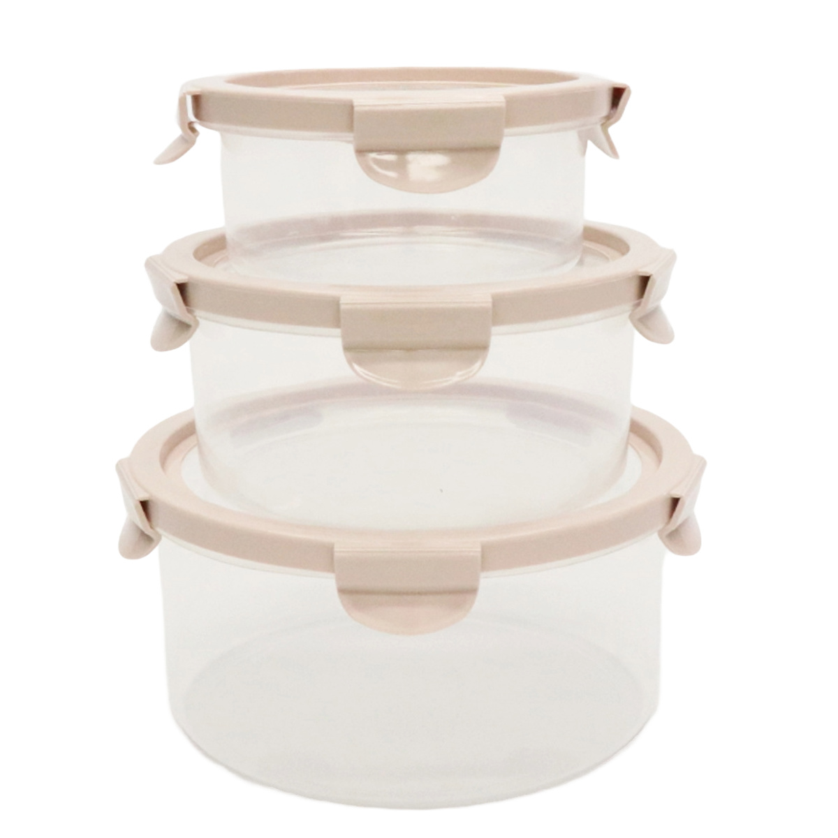 保存容器 450ml 900ml 1.7L 伸びる シリコン 保存ケース 丸型 3個組 ( 保存 容器 ストッカー 密閉 プラスチック 食洗機対応 電子レンジ対応 キャニスター 密閉容器 弁当箱 お弁当箱 食品保存容器 伸びる蓋 シリコン蓋 入れ子式 )