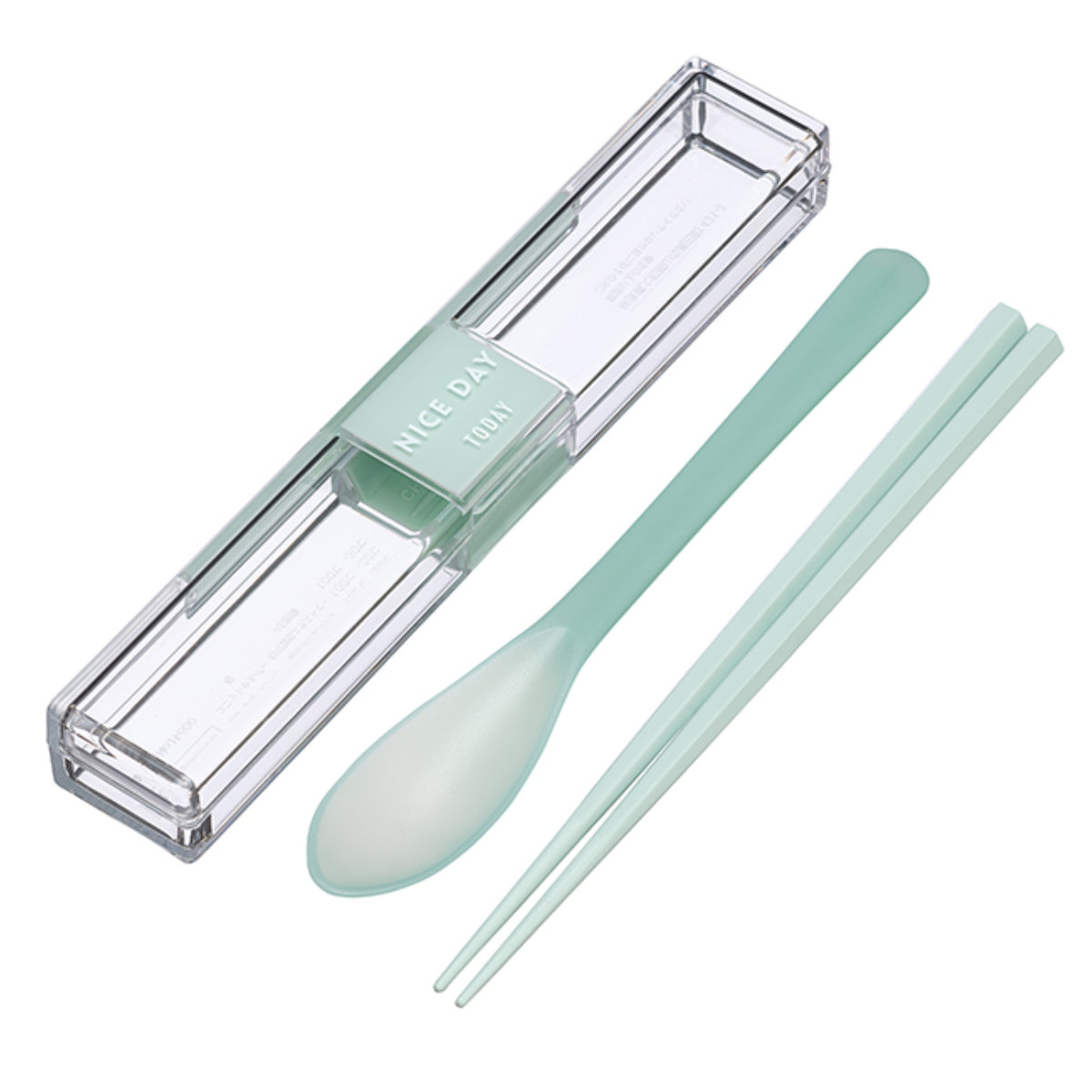 コンビセット とっても強いケース入り箸&スプーン 18.0cm ( カトラリーセット お箸 食洗機対応 大人 女子 食洗機OK 18cm 18センチ 抗菌加工 弁当 お弁当 携帯用 ) 【ピンク】 ピンク