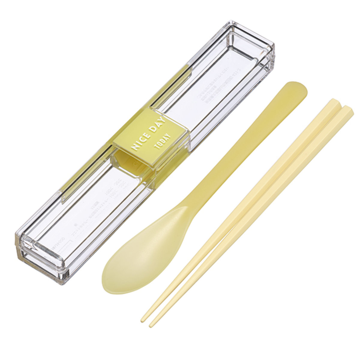 コンビセット とっても強いケース入り箸&スプーン 18.0cm ( カトラリーセット お箸 食洗機対応 大人 女子 食洗機OK 18cm 18センチ 抗菌加工 弁当 お弁当 携帯用 ) 【ピンク】 ピンク