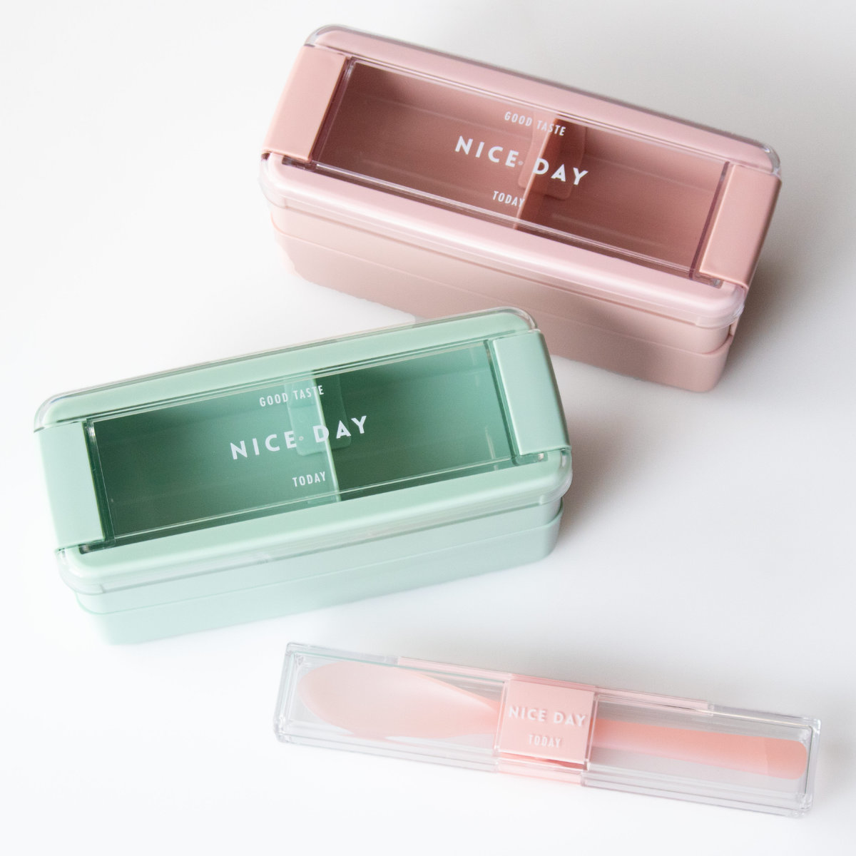 コンビセット とっても強いケース入り箸&スプーン 18.0cm ( カトラリーセット お箸 食洗機対応 大人 女子 食洗機OK 18cm 18センチ 抗菌加工 弁当 お弁当 携帯用 ) 【ピンク】 ピンク