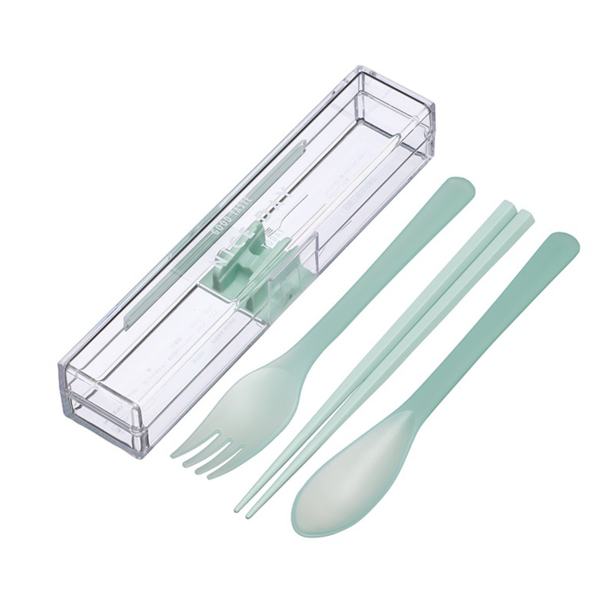 トリオセット とっても強いケース入りトリオ 18.0cm ( カトラリーセット お箸 スプーン フォーク 食洗機対応 大人 女子 食洗機OK 18cm 18センチ 抗菌加工 弁当 お弁当 携帯用 ) 【ピンク】 ピンク