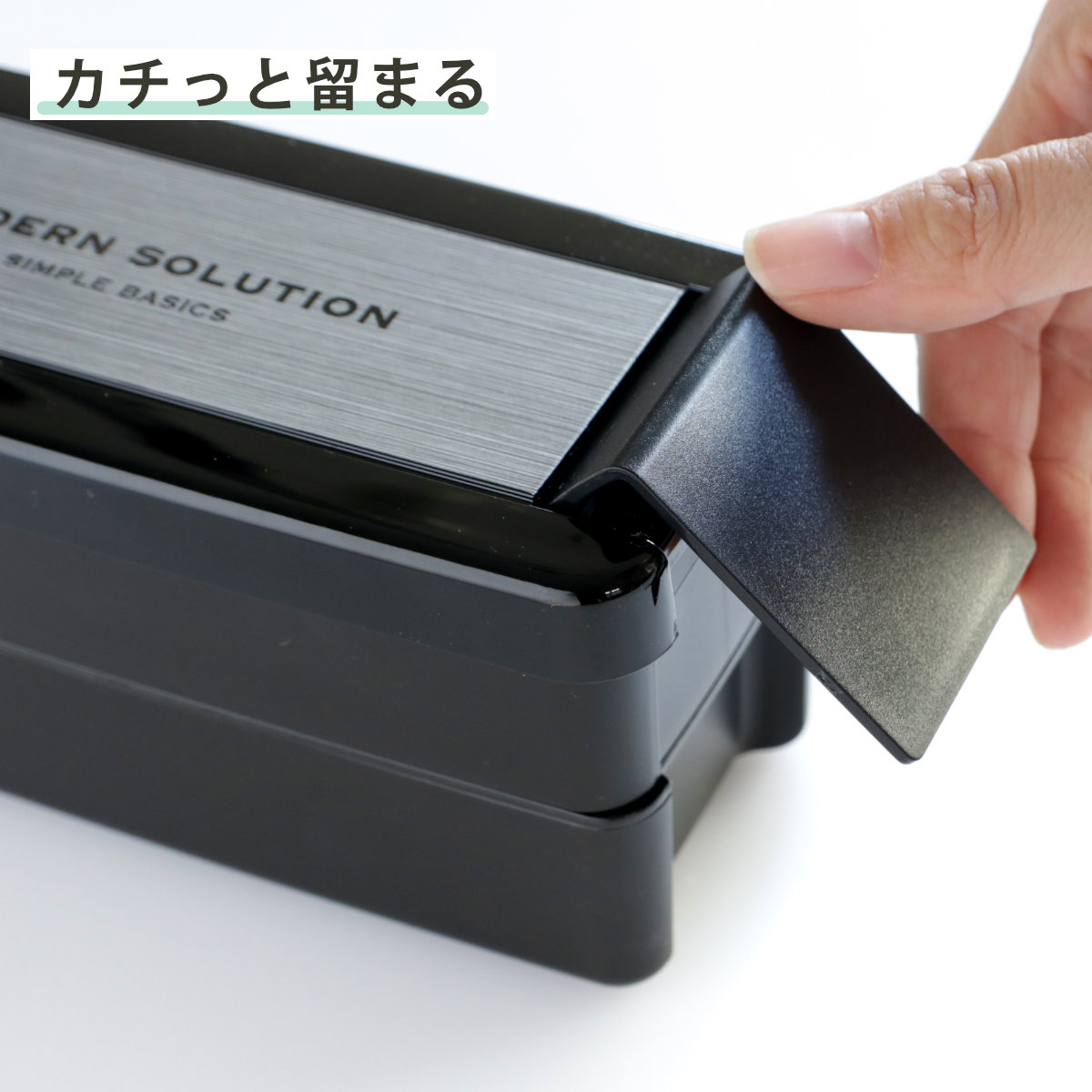 弁当箱 680ml 2段 イージーケアランチボックス ( お弁当箱 パッキン一体式 ランチボックス 食洗機対応 レンジ対応 二段 食洗機OK レンジOK お弁当 弁当 仕切り付き 箸 お箸 箸付き スリム )