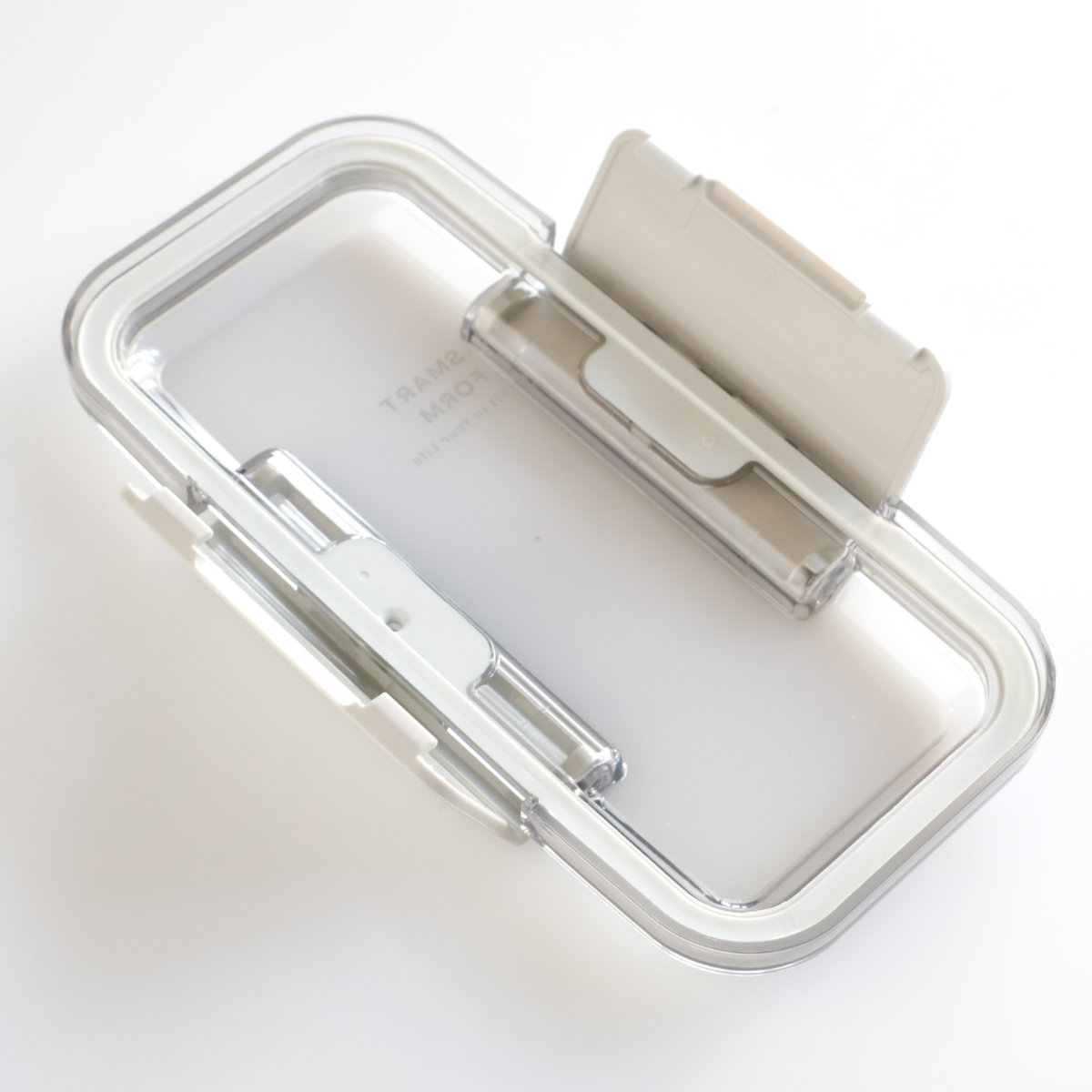 弁当箱 800ml 1段 イージーケアランチボックススリム1段800 ( お弁当箱 ランチボックス 食洗機対応 レンジ対応 パッキン一体型 大容量 男子 メンズ 食洗機OK レンジOK お弁当 弁当 スリム 一段 仕切り 抗菌 抗菌加工 男性 大人 ) 【ライトグレー】 ライトグレー