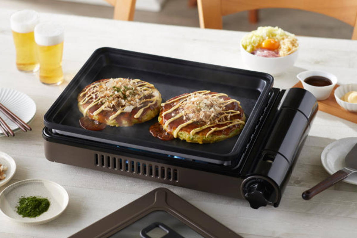 ホットプレート カセットコンロ付き 焼き上手さんベータ Iwatani ( カセットガスコンロ コンロ 焼肉プレート イワタニ 焼肉コンロ 卓上ガスコンロ 蓋付き 1口ガスコンロ )