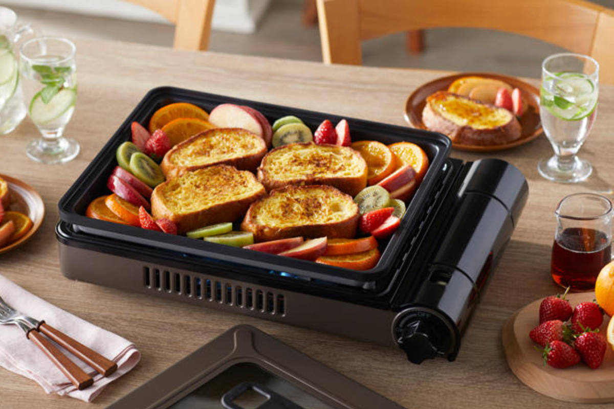 ホットプレート カセットコンロ付き 焼き上手さんベータ Iwatani ( カセットガスコンロ コンロ 焼肉プレート イワタニ 焼肉コンロ 卓上ガスコンロ 蓋付き 1口ガスコンロ )