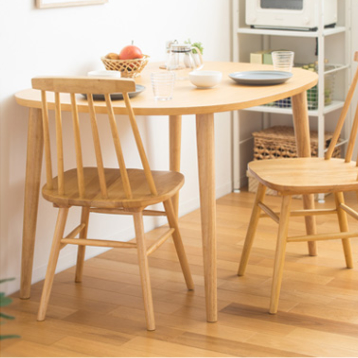 ダイニングテーブル 幅115cm 半円 楕円 木製 ( テーブル 食卓テーブル 机 天然木脚 ダイニング 食卓 壁付け リビングテーブル 作業台 木製テーブル ウッドテーブル 半円形 ハの字脚 天板 ウレタン塗装 丈夫 ) 【ナチュラル】 ナチュラル