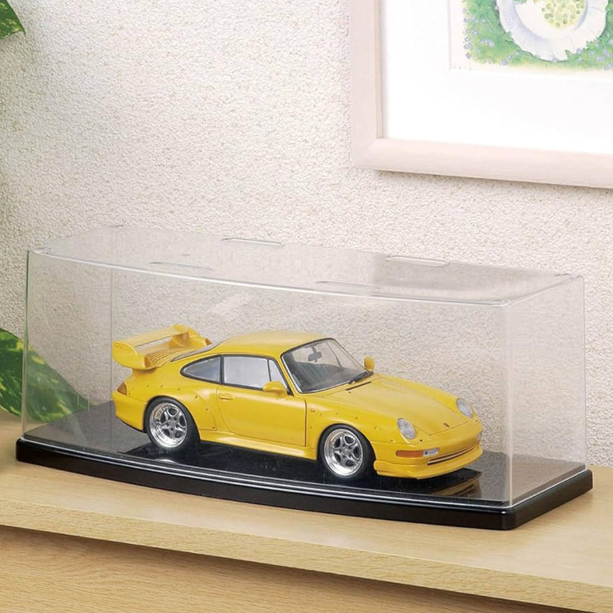 コレクションケース ラウンドディスプレイケース ワイドL フラット 9339 幅34.5×奥行13.3×高さ13.4cm 3個セット ( 収納ケース フィギュアケース ディスプレーケース スタッキング ボックス 透明 クリア コレクション ケース )