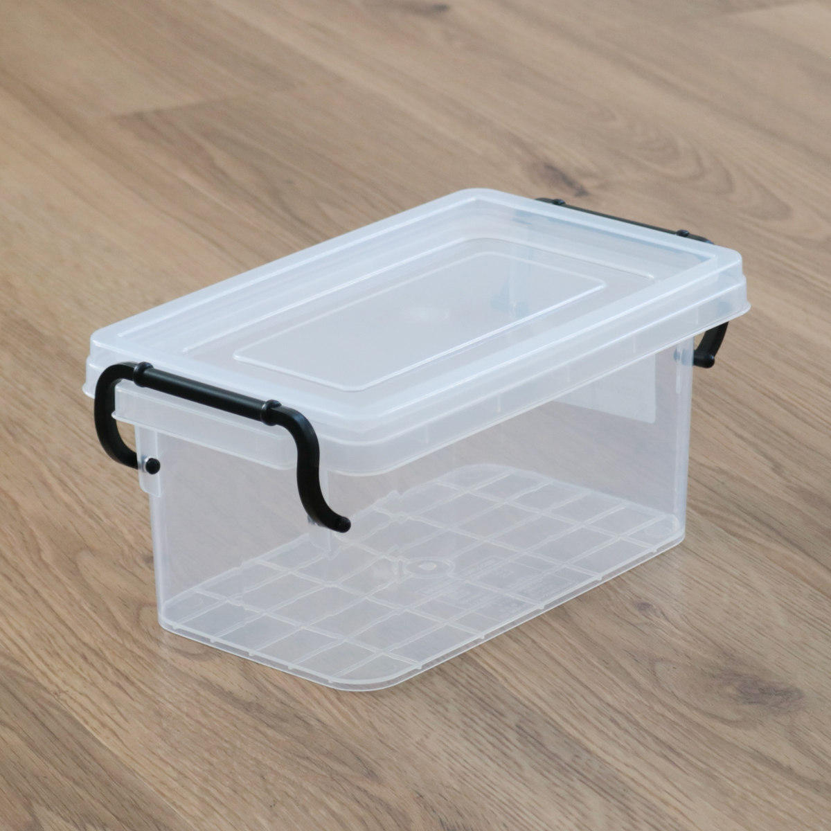 収納ボックス セーフティボックス 1型 幅16.7×奥行28.5×高さ13cm ( 収納 ふた付き 収納ケース セーフティBOX クリア プラスチック 工具箱 丈夫 おもちゃ クローゼット収納 積み重ね スタッキング 収納用品 小物整理 )