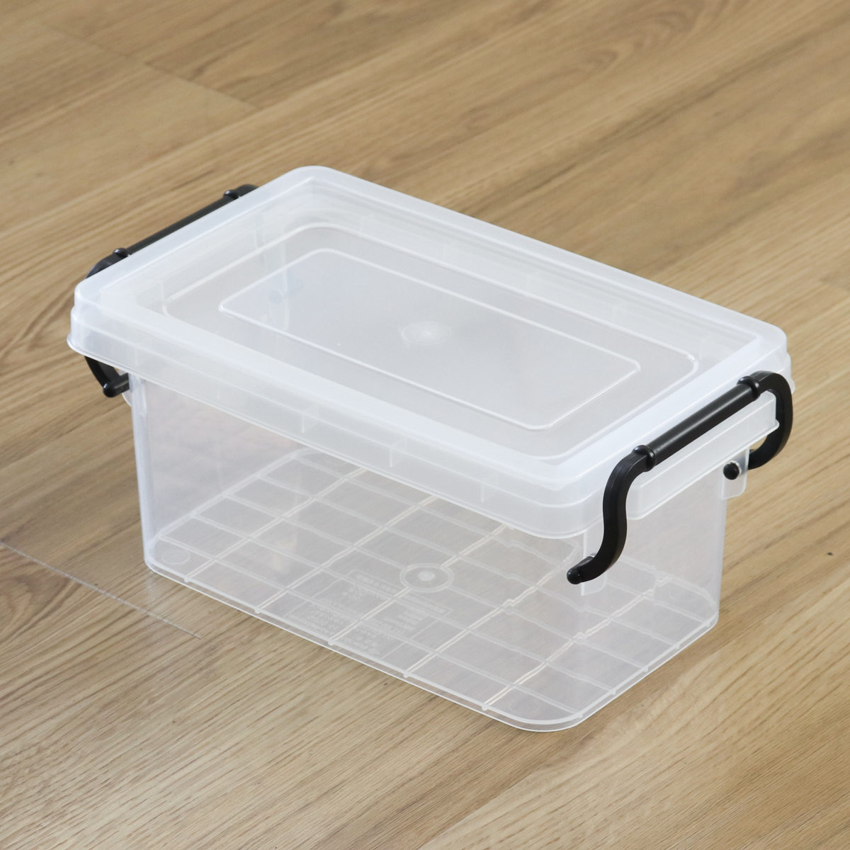 収納ボックス セーフティボックス 1型 幅16.7×奥行28.5×高さ13cm ( 収納 ふた付き 収納ケース セーフティBOX クリア プラスチック 工具箱 丈夫 おもちゃ クローゼット収納 積み重ね スタッキング 収納用品 小物整理 )