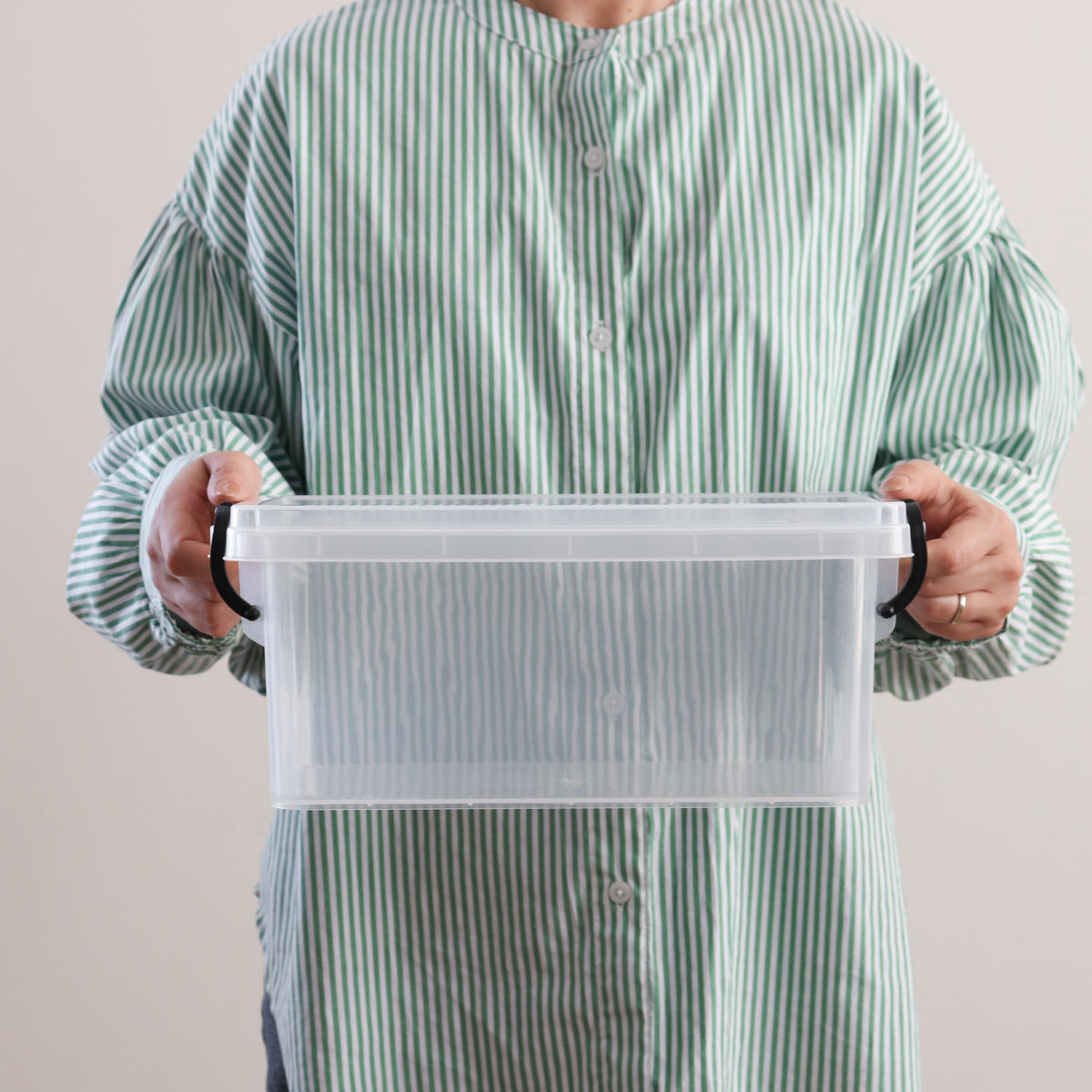 収納ボックス セーフティボックス 2型 3個セット 幅21.5×奥行34×高さ14cm ( 収納 ふた付き 収納ケース セーフティBOX クリア プラスチック 工具箱 丈夫 おもちゃ クローゼット収納 積み重ね スタッキング 収納用品 小物整理 )