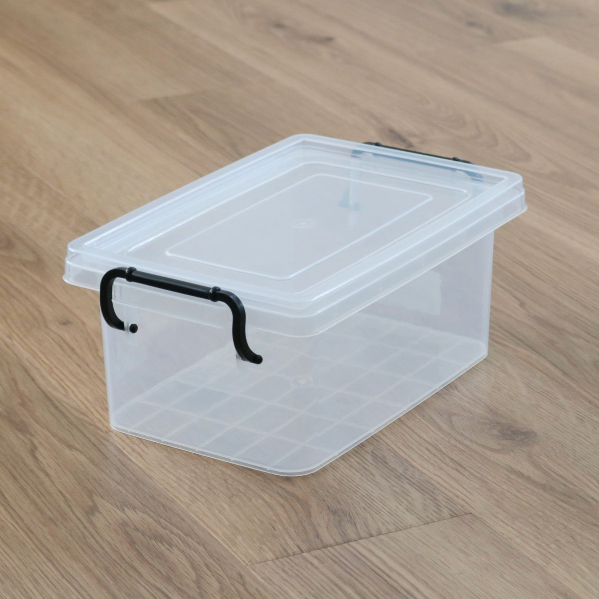 収納ボックス セーフティボックス 2型 3個セット 幅21.5×奥行34×高さ14cm ( 収納 ふた付き 収納ケース セーフティBOX クリア プラスチック 工具箱 丈夫 おもちゃ クローゼット収納 積み重ね スタッキング 収納用品 小物整理 )