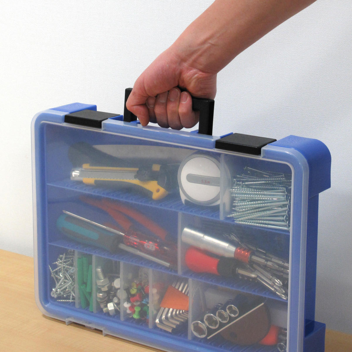 小物ケース 12個セット 小物入れ 小物収納 工具箱 パーツケース プラスチックケース 透明 クリアケース 釣り ルアー ジュエリー __