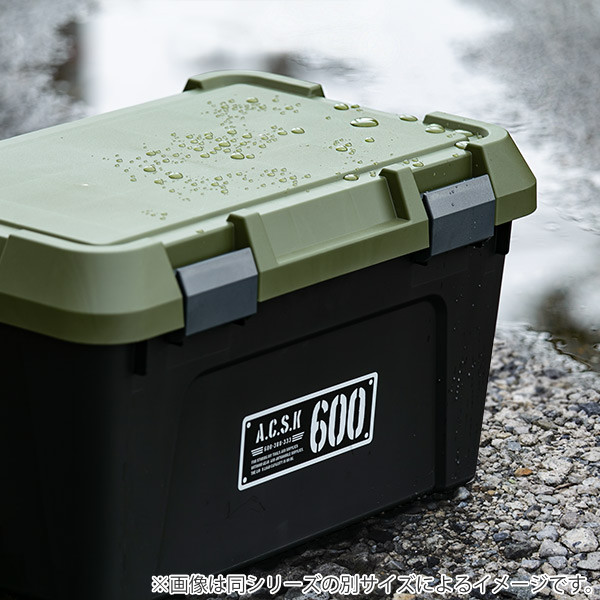 収納ボックス 幅80×奥行38×高さ33.3cm ツールストッカー 頑丈箱 ( 54L 日本製 座れる 収納ケース 収納 ボックス フタ付き カーキ ベージュ ケース 工具箱 プラスチック おしゃれ アウトドア 防災 防災グッズ 防災用品 ) 【カーキ】 カーキ